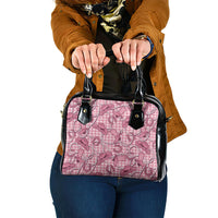 Pink Hawaii Palaka Cowboy Shoulder Handbag Hawaiian Paniolo Festival Spirit