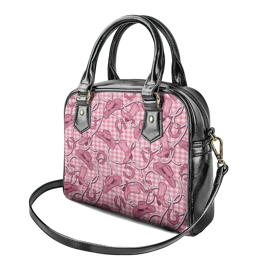 Pink Hawaii Palaka Cowboy Shoulder Handbag Hawaiian Paniolo Festival Spirit