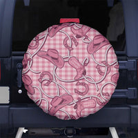 Pink Hawaii Palaka Cowboy Spare Tire Cover Hawaiian Paniolo Festival Spirit