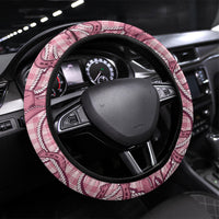 Pink Hawaii Palaka Cowboy Steering Wheel Cover Hawaiian Paniolo Festival Spirit