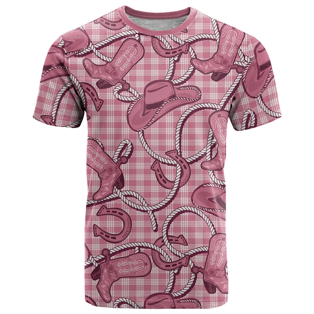 Pink Hawaii Palaka Cowboy T Shirt Hawaiian Paniolo Festival Spirit
