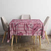 Pink Hawaii Palaka Cowboy Tablecloth Hawaiian Paniolo Festival Spirit
