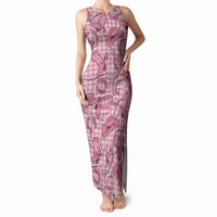 Pink Hawaii Palaka Cowboy Tank Maxi Dress Hawaiian Paniolo Festival Spirit