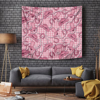 Pink Hawaii Palaka Cowboy Tapestry Hawaiian Paniolo Festival Spirit