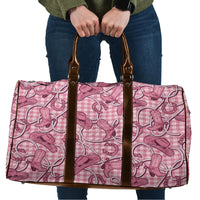 Pink Hawaii Palaka Cowboy Travel Bag Hawaiian Paniolo Festival Spirit