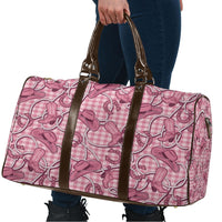 Pink Hawaii Palaka Cowboy Travel Bag Hawaiian Paniolo Festival Spirit