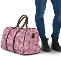 Pink Hawaii Palaka Cowboy Travel Bag Hawaiian Paniolo Festival Spirit