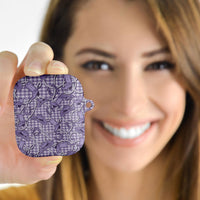 Purple Hawaii Palaka Cowboy AirPods Case Hawaiian Paniolo Festival Spirit