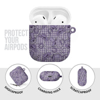 Purple Hawaii Palaka Cowboy AirPods Case Hawaiian Paniolo Festival Spirit