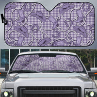 Purple Hawaii Palaka Cowboy Auto Sun Shade Hawaiian Paniolo Festival Spirit