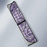 Purple Hawaii Palaka Cowboy Auto Sun Shade Hawaiian Paniolo Festival Spirit