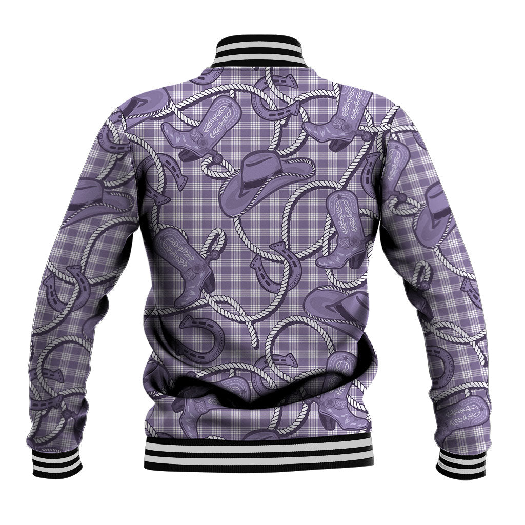 Purple Hawaii Palaka Cowboy Baseball Jacket Hawaiian Paniolo Festival Spirit