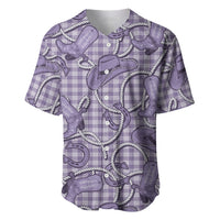 Purple Hawaii Palaka Cowboy Baseball Jersey Hawaiian Paniolo Festival Spirit