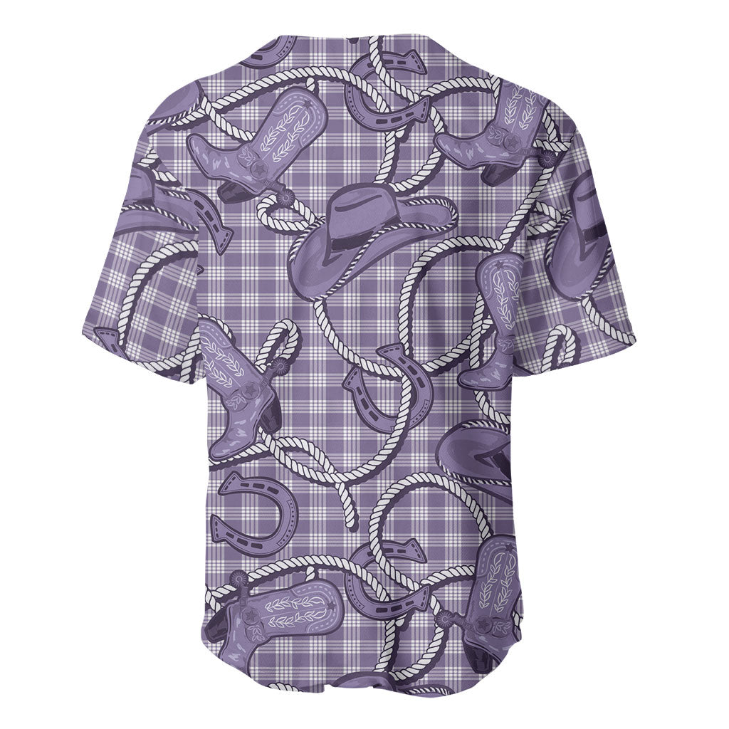 Purple Hawaii Palaka Cowboy Baseball Jersey Hawaiian Paniolo Festival Spirit
