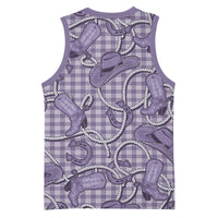 Purple Hawaii Palaka Cowboy Basketball Jersey Hawaiian Paniolo Festival Spirit