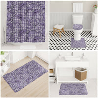 Purple Hawaii Palaka Cowboy Bathroom Set Hawaiian Paniolo Festival Spirit