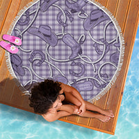 Purple Hawaii Palaka Cowboy Beach Blanket Hawaiian Paniolo Festival Spirit