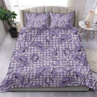 Purple Hawaii Palaka Cowboy Bedding Set Hawaiian Paniolo Festival Spirit