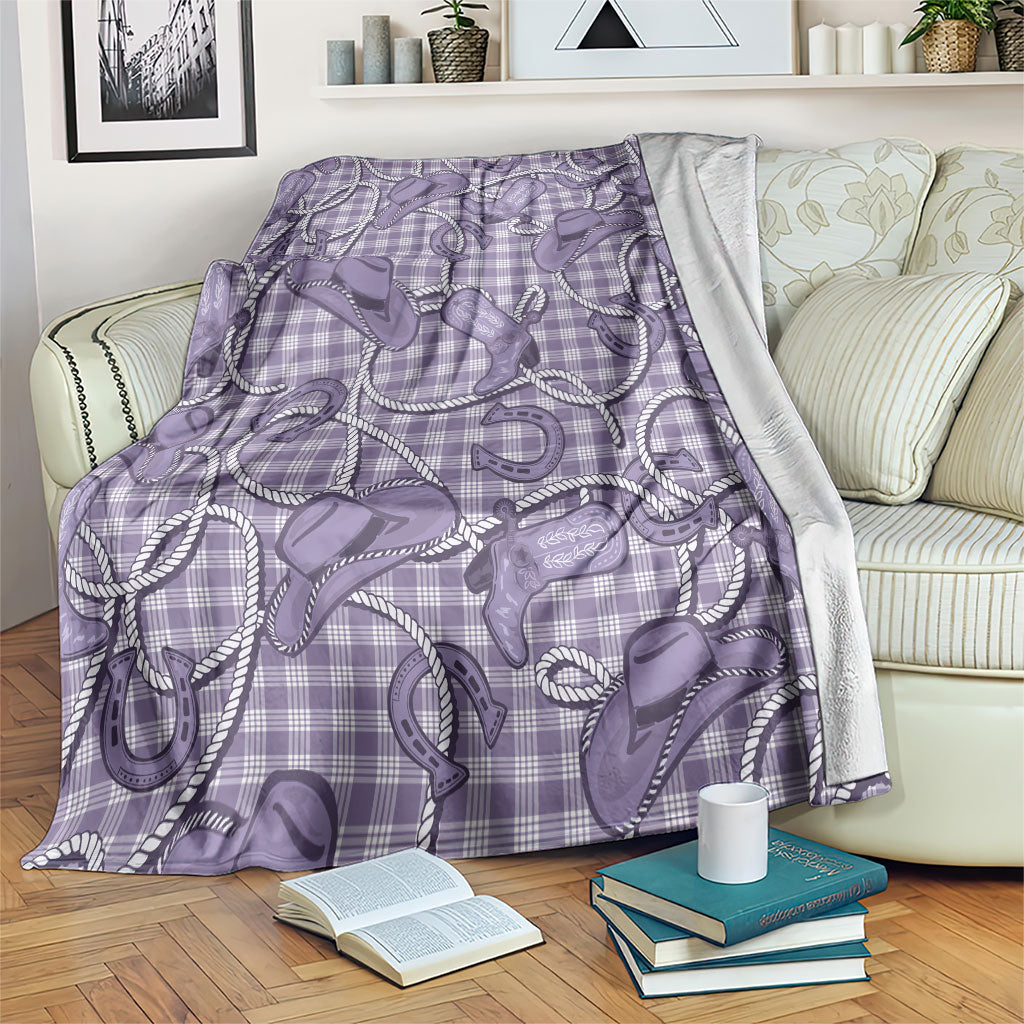 Purple Hawaii Palaka Cowboy Blanket Hawaiian Paniolo Festival Spirit