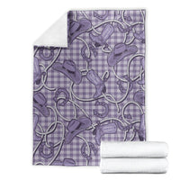 Purple Hawaii Palaka Cowboy Blanket Hawaiian Paniolo Festival Spirit