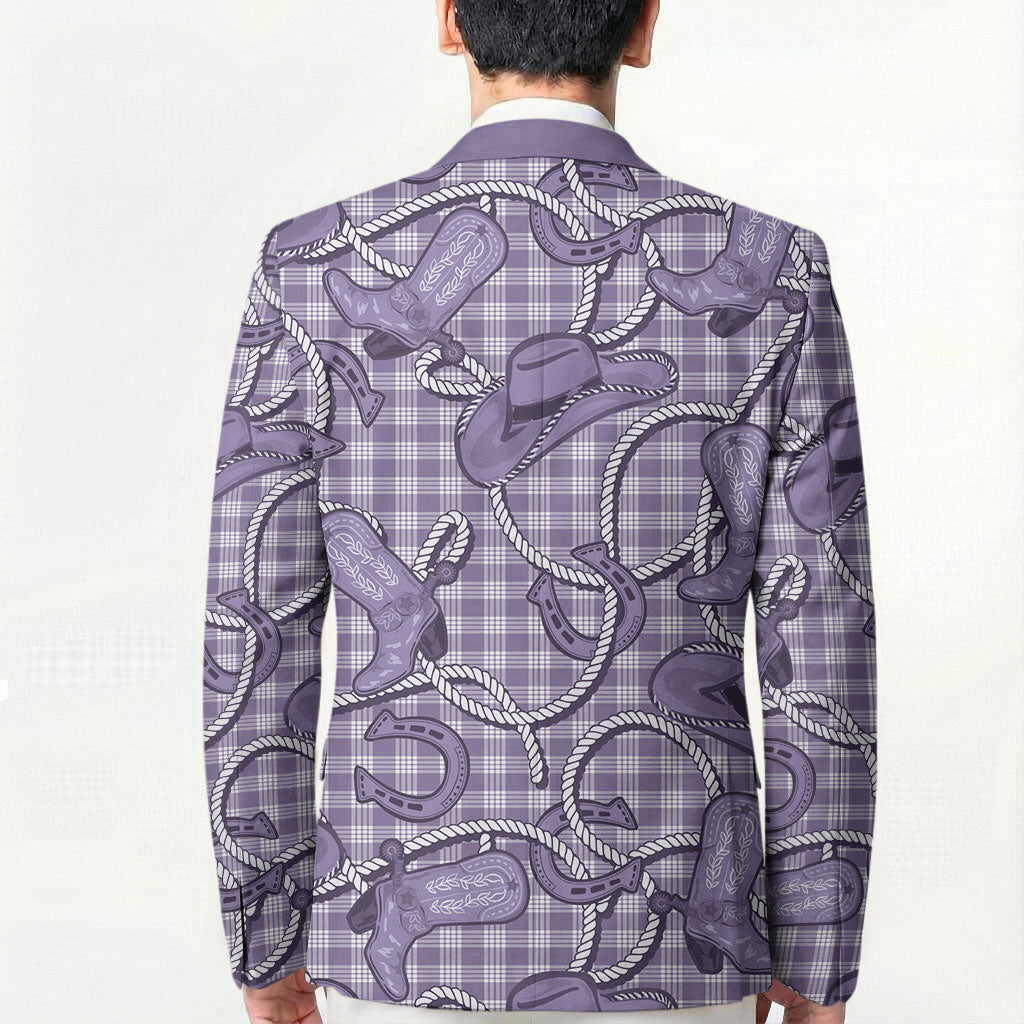 Purple Hawaii Palaka Cowboy Blazer Hawaiian Paniolo Festival Spirit
