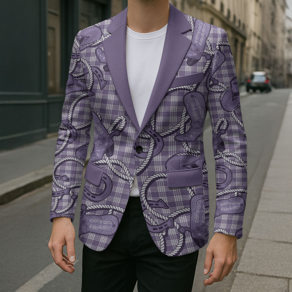 Purple Hawaii Palaka Cowboy Blazer Hawaiian Paniolo Festival Spirit