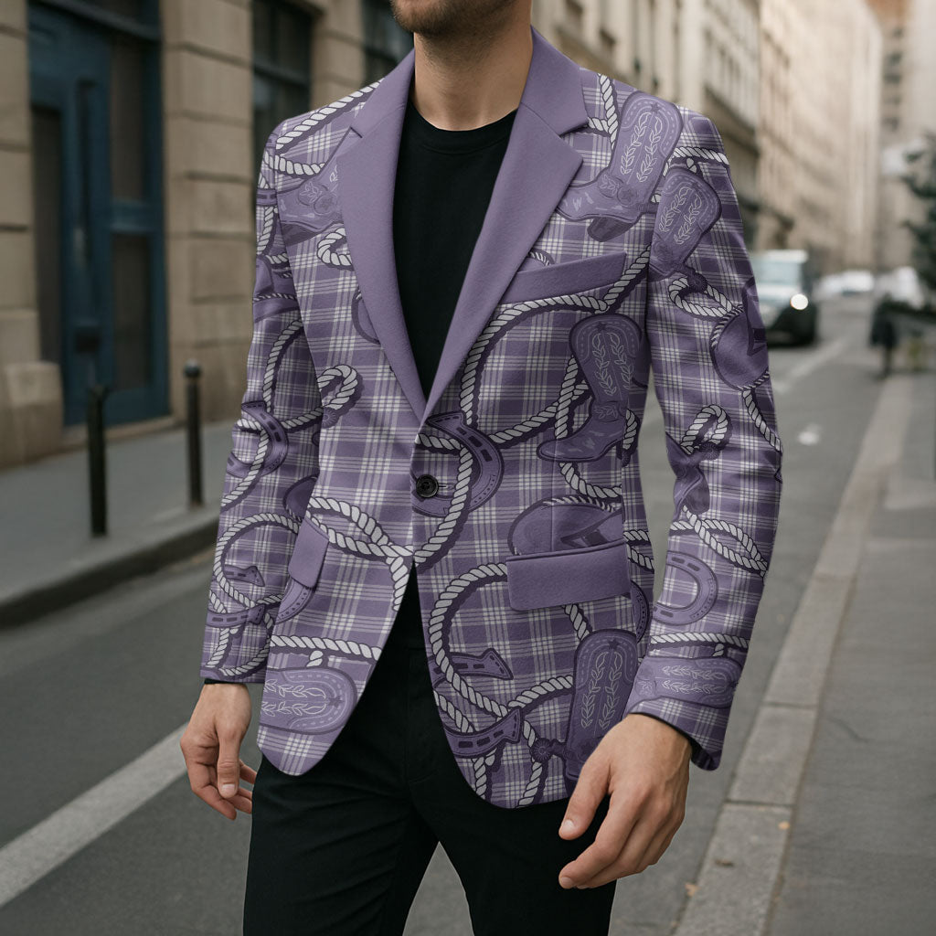 Purple Hawaii Palaka Cowboy Blazer Hawaiian Paniolo Festival Spirit