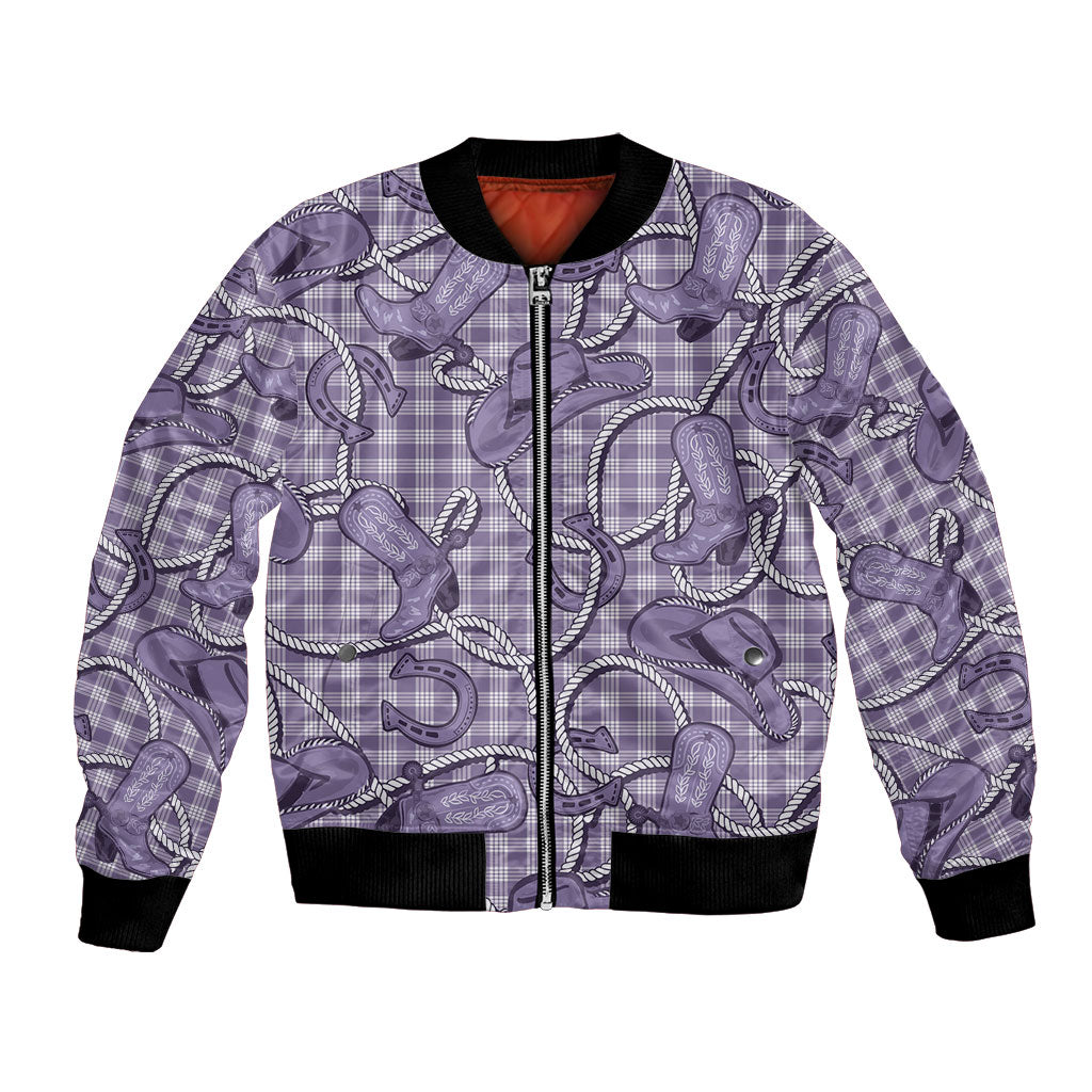 Purple Hawaii Palaka Cowboy Bomber Jacket Hawaiian Paniolo Festival Spirit