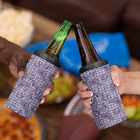 Purple Hawaii Palaka Cowboy 4 in 1 Can Cooler Tumbler Hawaiian Paniolo Festival Spirit
