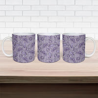Purple Hawaii Palaka Cowboy Ceramic Mug Hawaiian Paniolo Festival Spirit