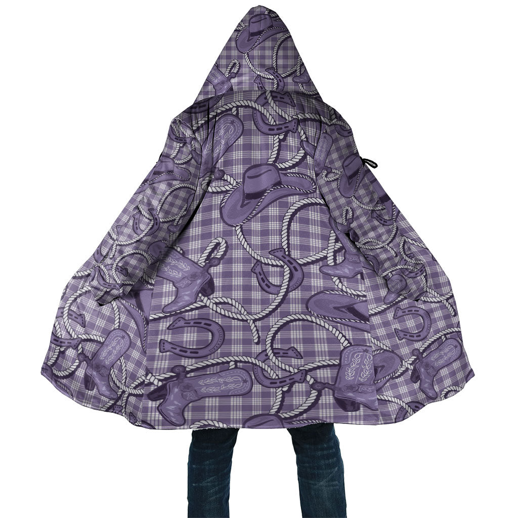 Purple Hawaii Palaka Cowboy Cloak Hawaiian Paniolo Festival Spirit LT19 Unisex Purple - Polynesian Pride
