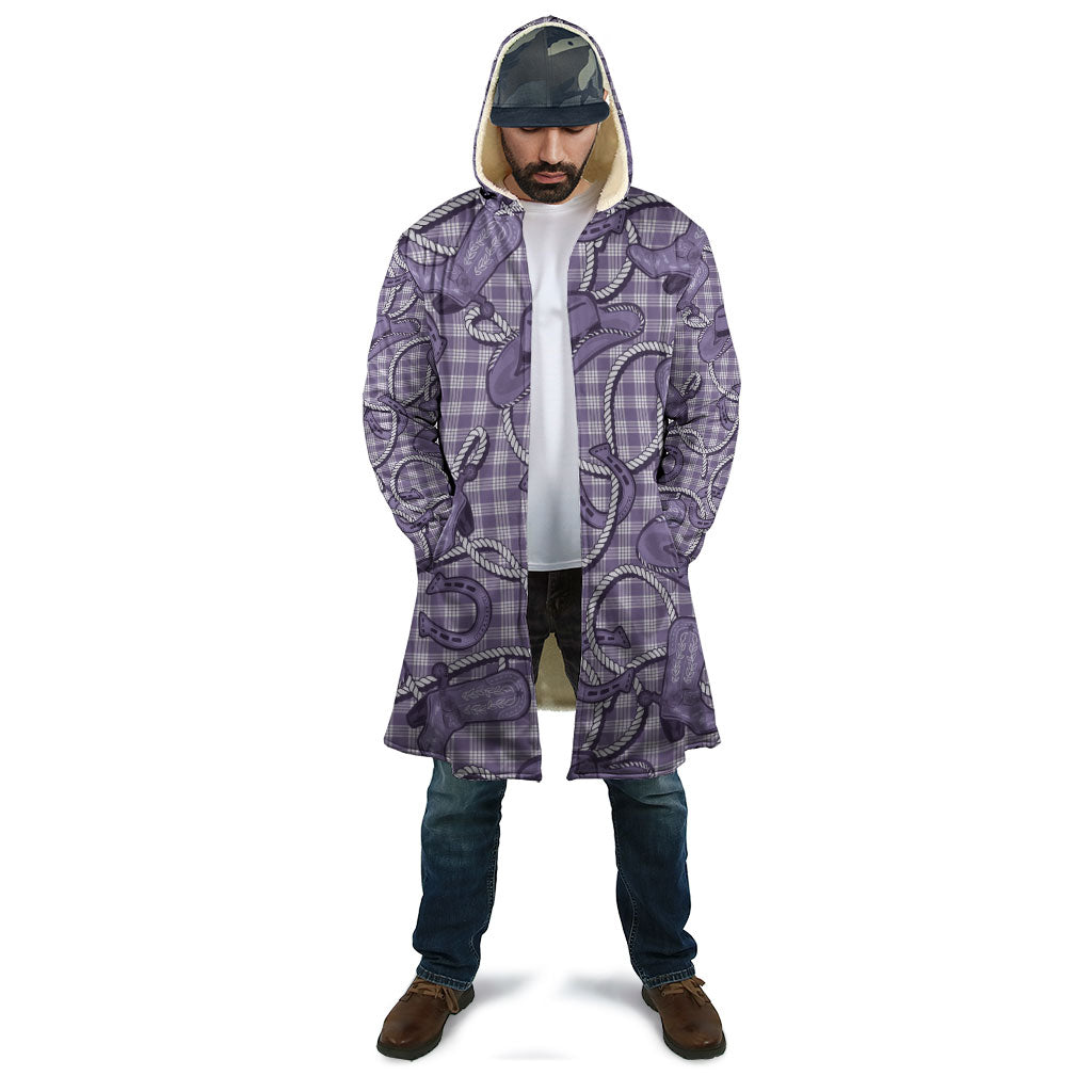 Purple Hawaii Palaka Cowboy Cloak Hawaiian Paniolo Festival Spirit