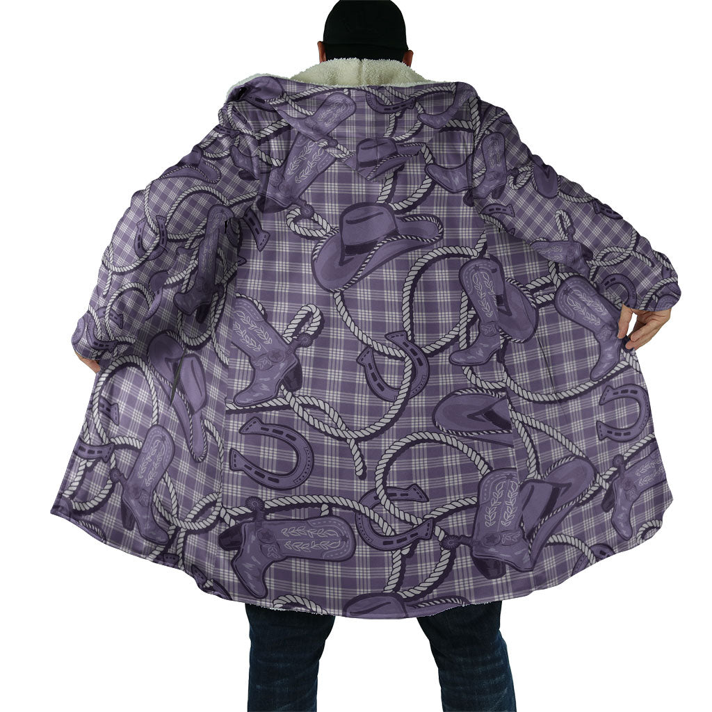 Purple Hawaii Palaka Cowboy Cloak Hawaiian Paniolo Festival Spirit