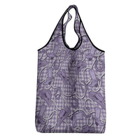 Purple Hawaii Palaka Cowboy Grocery Bag Hawaiian Paniolo Festival Spirit