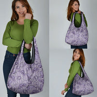 Purple Hawaii Palaka Cowboy Grocery Bag Hawaiian Paniolo Festival Spirit