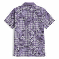Purple Hawaii Palaka Cowboy Hawaiian Shirt Hawaiian Paniolo Festival Spirit