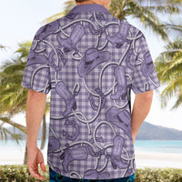 Purple Hawaii Palaka Cowboy Hawaiian Shirt Hawaiian Paniolo Festival Spirit