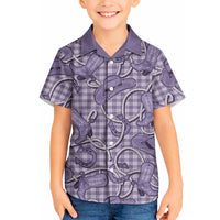 Purple Hawaii Palaka Cowboy Hawaiian Shirt Hawaiian Paniolo Festival Spirit