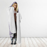 Purple Hawaii Palaka Cowboy Hooded Blanket Hawaiian Paniolo Festival Spirit