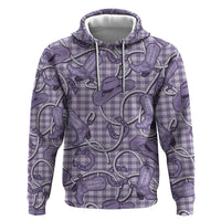 Purple Hawaii Palaka Cowboy Hoodie Hawaiian Paniolo Festival Spirit