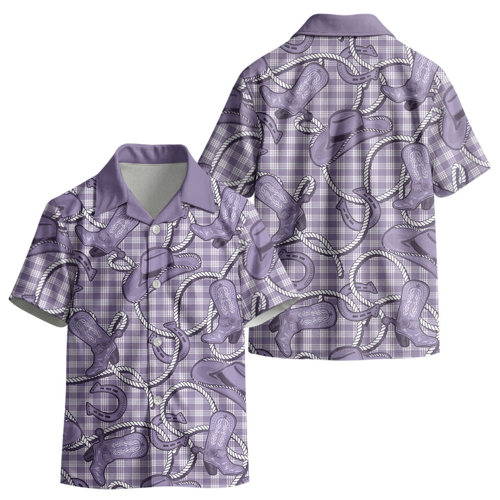 Purple Hawaii Palaka Cowboy Kid Hawaiian Shirt Hawaiian Paniolo Festival Spirit