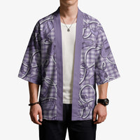 Purple Hawaii Palaka Cowboy Kimono Hawaiian Paniolo Festival Spirit