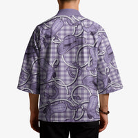 Purple Hawaii Palaka Cowboy Kimono Hawaiian Paniolo Festival Spirit