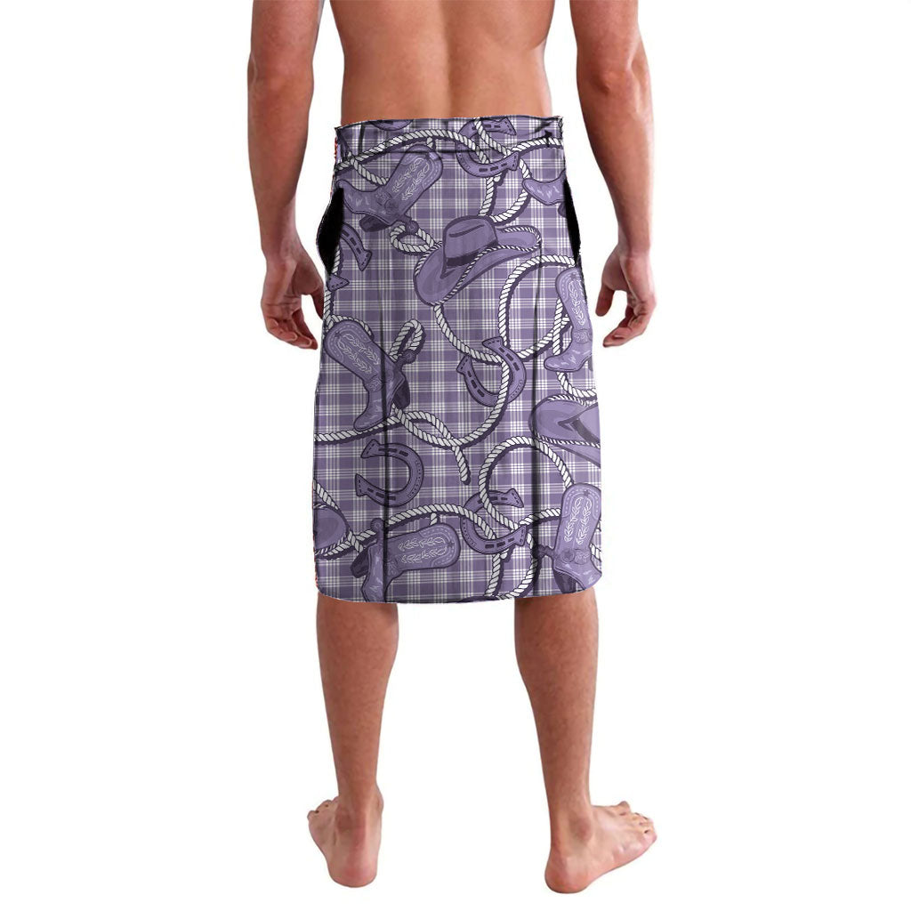 Purple Hawaii Palaka Cowboy Lavalava Hawaiian Paniolo Festival Spirit