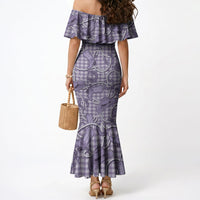 Purple Hawaii Palaka Cowboy Mermaid Dress Hawaiian Paniolo Festival Spirit