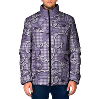 Purple Hawaii Palaka Cowboy Padded Jacket Hawaiian Paniolo Festival Spirit