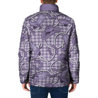 Purple Hawaii Palaka Cowboy Padded Jacket Hawaiian Paniolo Festival Spirit