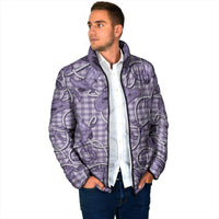 Purple Hawaii Palaka Cowboy Padded Jacket Hawaiian Paniolo Festival Spirit