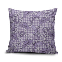 Purple Hawaii Palaka Cowboy Pillow Cover Hawaiian Paniolo Festival Spirit