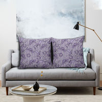 Purple Hawaii Palaka Cowboy Pillow Cover Hawaiian Paniolo Festival Spirit